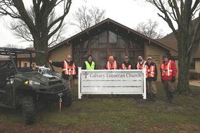 disaster response volunteers at watseka illinois church